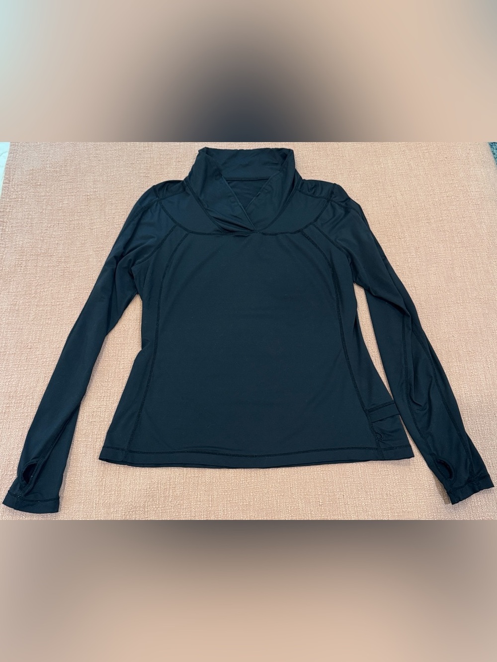 lululemon Light SmoothCover Wrap-Front Long-Sleeve Shirt Black